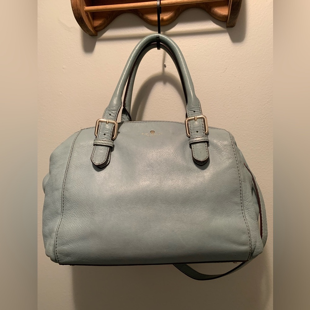 Kate Spade Brighton Park Sloan Satchel Baby Blue Preppy Travel Personal Item